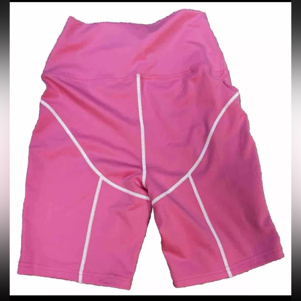 Allure Luxe Biker Shorts No Pockets Hot Pink NWT Small Cycling, Buttery Soft